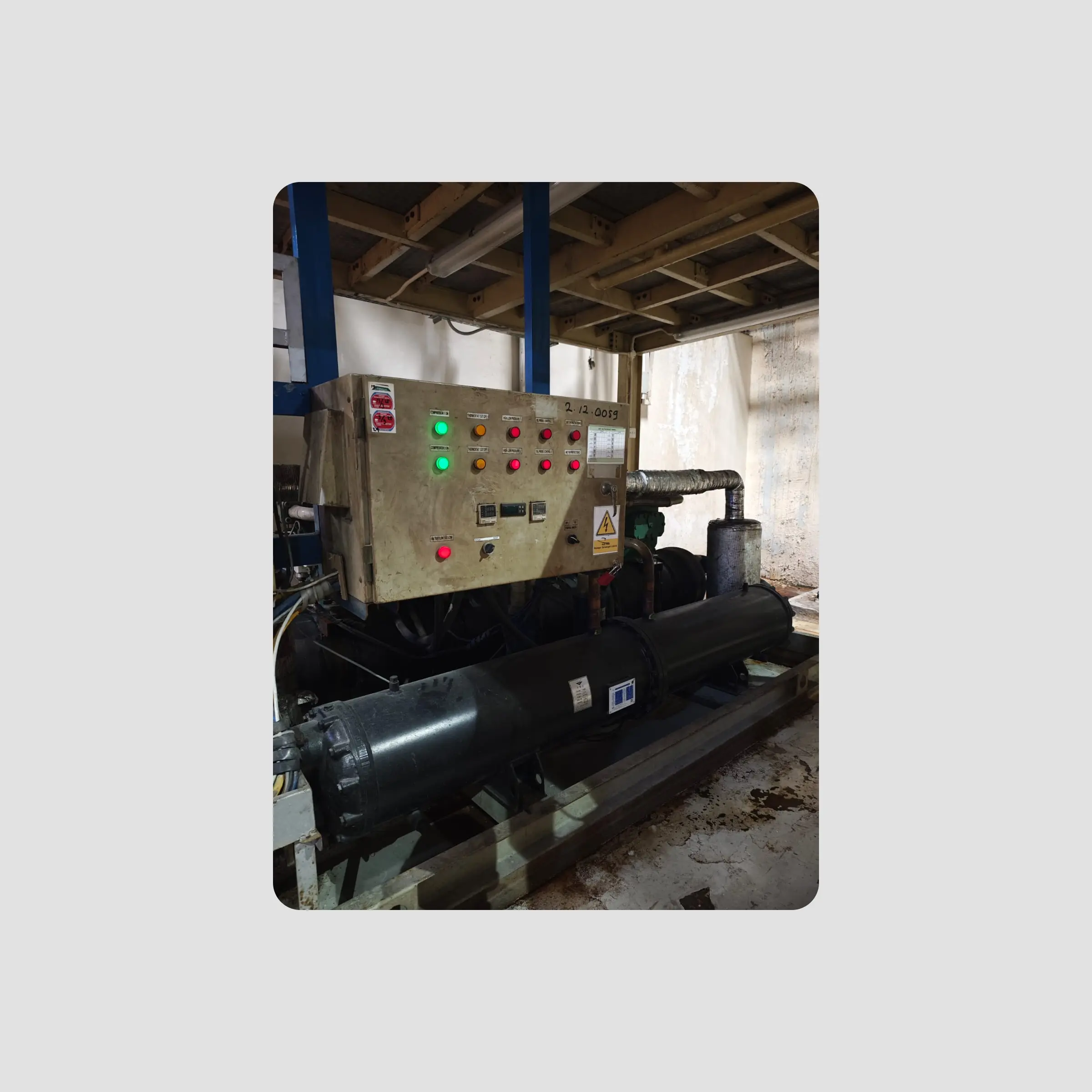 A machine and the instruments ICS talks to, its sensors, relays, and actuators
