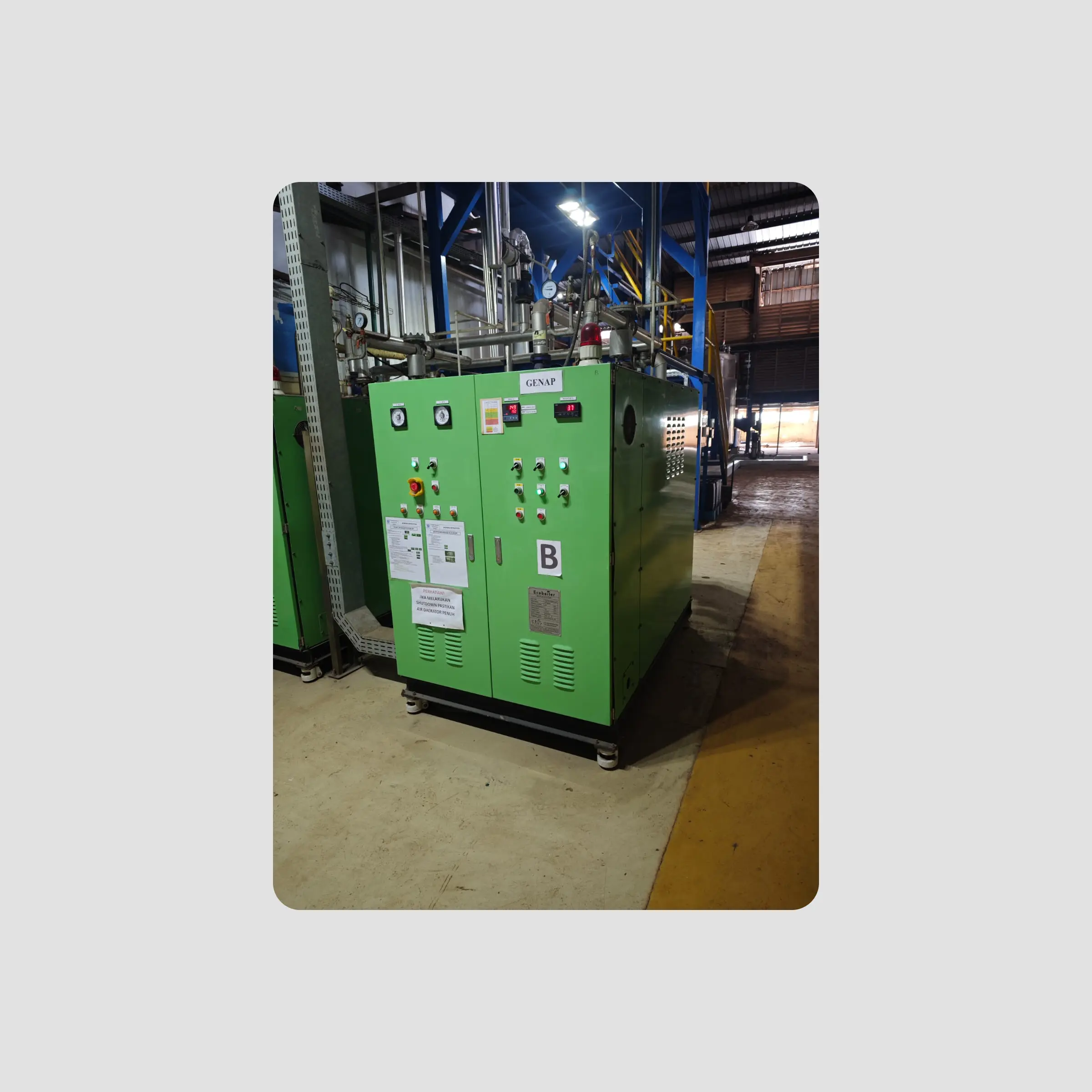 A machine and the instruments ICS talks to, its sensors, relays, and actuators